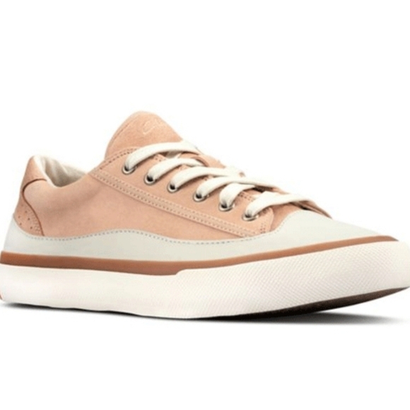 Clark's Shoes - Clark's  Pink Suede Trainer Casual Shoe Women's Size 8